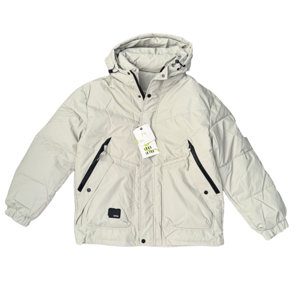 LONG IN FOR • Hooded Puffer Ski Jacket Coat Explorer PKNK - Picture 6 of 7